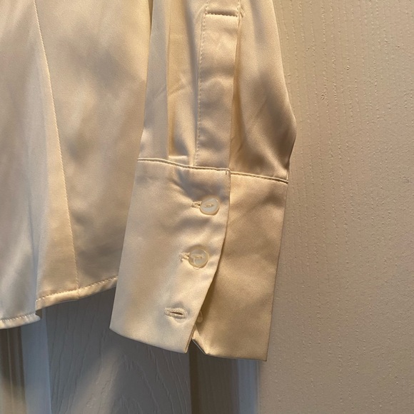 Silk Button Down Blouse - Picture 3 of 6